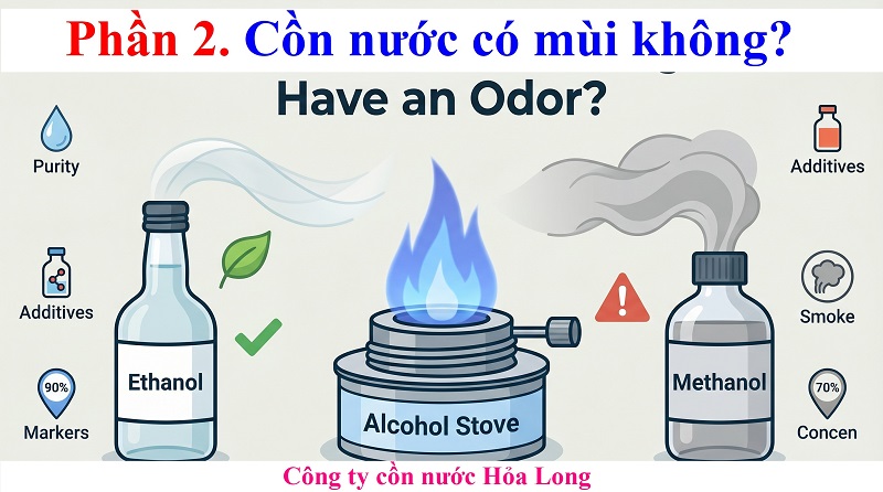Cồn nước có mùi không? Giải đáp chi tiết từ A-Z